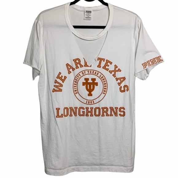 PINK Victoria's Secret Tops - Victoria's Secret PINK Texas Longhorns Tee Sz M UT